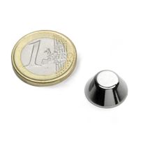 Konusmagnet Ø 15/8 mm, Höhe 6 mm