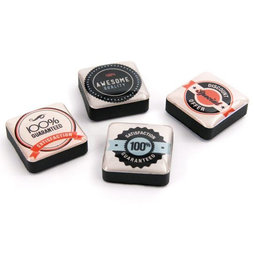 SALE-053/sale, Iconos «Calidad», imanes decorativos cuadrados, 4 uds., Calidad