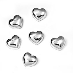 LIV-80, Sweetheart, imanes de metal con forma de corazón, 6 uds.