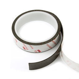 NMT-20-STIC/01m, Cinta magnética adhesiva neodimio 20 mm, cinta magnética autoadhesiva, fuerza de sujeción extrafuerte, rollo de 1 m