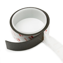 NMT-30-STIC/01m, Cinta magnética adhesiva neodimio 30 mm, cinta magnética autoadhesiva, fuerza de sujeción extrafuerte, rollo de 1 m