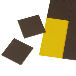 MS-TAKKI-02, Takkis 30 x 30 mm, plaquitas magnéticas adhesivas, 20 plaquitas por hoja