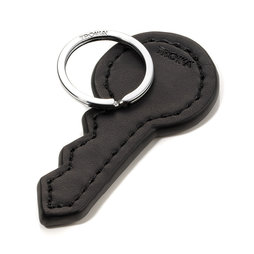 M-PBOARD-KEY/black, Mini-portallaves magnético «Llave», en diferentes colores, de piel auténtica, negro