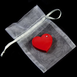 LIV-90, Red Heart, imán de nevera «Corazón», con circonita