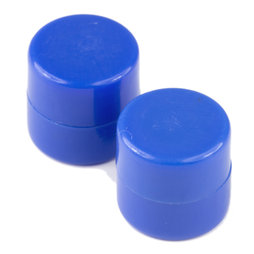 M-DISC-01/blue, Discos magnéticos con funda de plástico Ø 9,4 mm, 10 uds. por set, azul