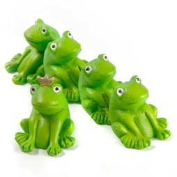 LIV-104, Ranas, imanes decorativos con forma de rana, 5 uds.