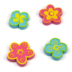 SALE-108, Expression Magnets Flowers, de goma, 4 uds.