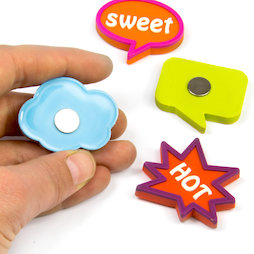SALE-109, Expression Magnets Fancy, de goma, 4 uds.