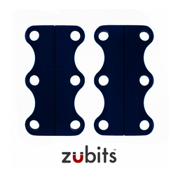 M-ZUB-02/blue, Zubits® M, cierre magnético para calzado, para jóvenes y adultos, azul