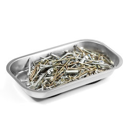 WS-MTR-03, Bandeja magnética rectangular, para clavos, tornillos, brocas, etc., 237 x 136 x 28 mm