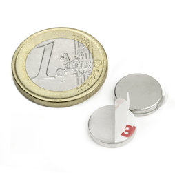 Disco magnético (adhesivo) Ø 12 mm, alto 2 mm
