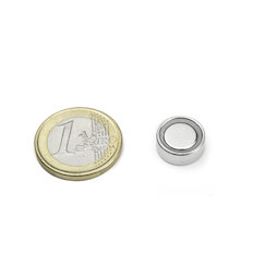 FGN-13, Imán en recipiente para pegar, Ø 13 mm