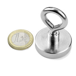 OTN-32, Imán en recipiente con hembrilla, Ø 32 mm, rosca M5