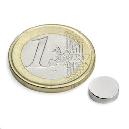 Disco magnético Ø 8 mm, alto 2 mm