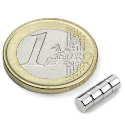 Disco magnético Ø 4 mm, alto 3 mm