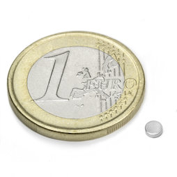 Disco magnético Ø 3 mm, alto 1 mm
