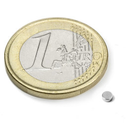 Disco magnético Ø 2,5 mm, alto 1 mm