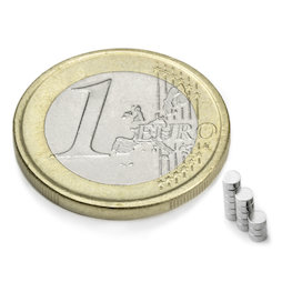 Disco magnético Ø 2 mm, alto 1 mm