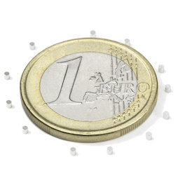 S-01-01-N, Disco magnético Ø 1 mm, alto 1 mm, neodimio, N45, niquelado