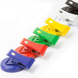 LIV-122, Pinzas magnéticas de colores, de ferrita, 6 uds.