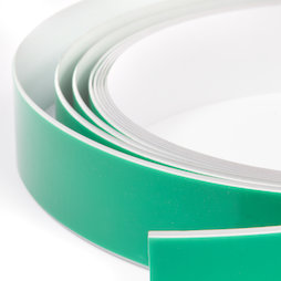 M-FERROTAPE, Cinta metálica adhesiva blanca, base adhesiva para imanes, ancho 35 mm