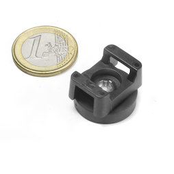 CMN-22, imán en recipiente de goma, para cableados, Ø 22 mm