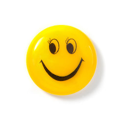 LIV-117, Emoticono «Girl», plastificado, amarillo