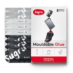 SUG-08/mixed3, Sugru, pack de 8 uds., pegamento moldeable, 3x negro, 3x blanco, 2x gris, paquetes de 5 g
