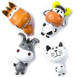 ANI-17, Farm, imanes decorativos con animales de granja, 4 uds.