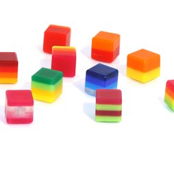 AG-02, Color Cube, imanes decorativos de colores, de vidrio acrílico