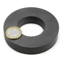 FE-R-80-40-15, Anello magnetico Ø 80/40 mm, altezza 15 mm, ferrite, Y35, senza rivestimento