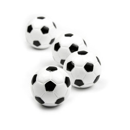 LIV-45, Futbolín, imanes decorativos con forma de balón de fútbol, 4 uds.