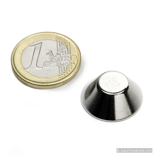 Cône tronqué magnétique Ø 20/10 mm, hauteur 8 mm